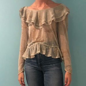 sparkly vintage star top